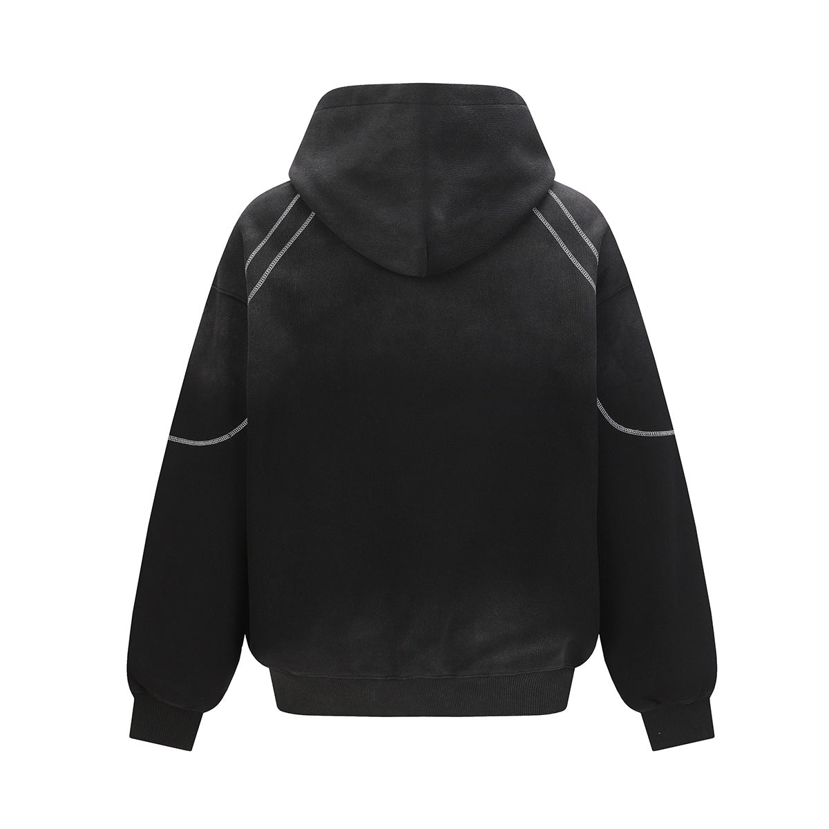 Wash dirty and dyed hoodies with water