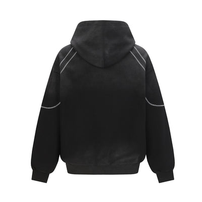 Wash dirty and dyed hoodies with water