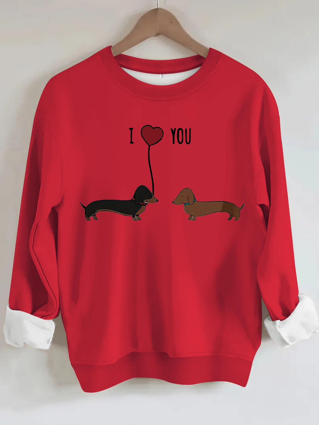 Two dog print hoodies