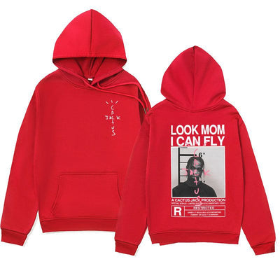 Spring and Autumn Plush Cross border Men's JACK Series Hoodies LOOK MOMICAN FLY Hoodies Hoodies
