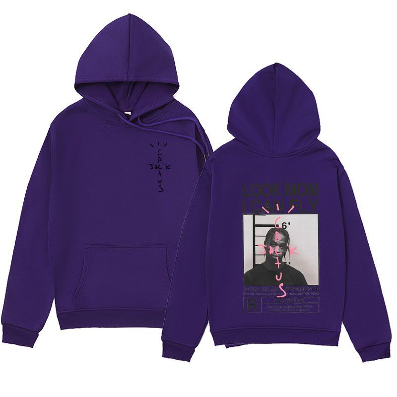 Spring and Autumn Plush Cross border Men's JACK Series Hoodies LOOK MOMICAN FLY Hoodies Hoodies